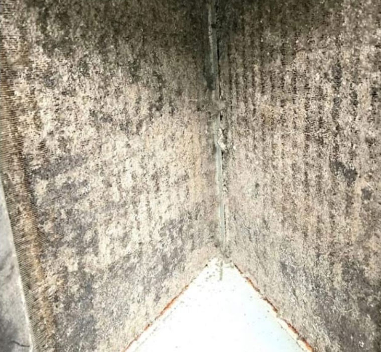 Dirty clogged air filter