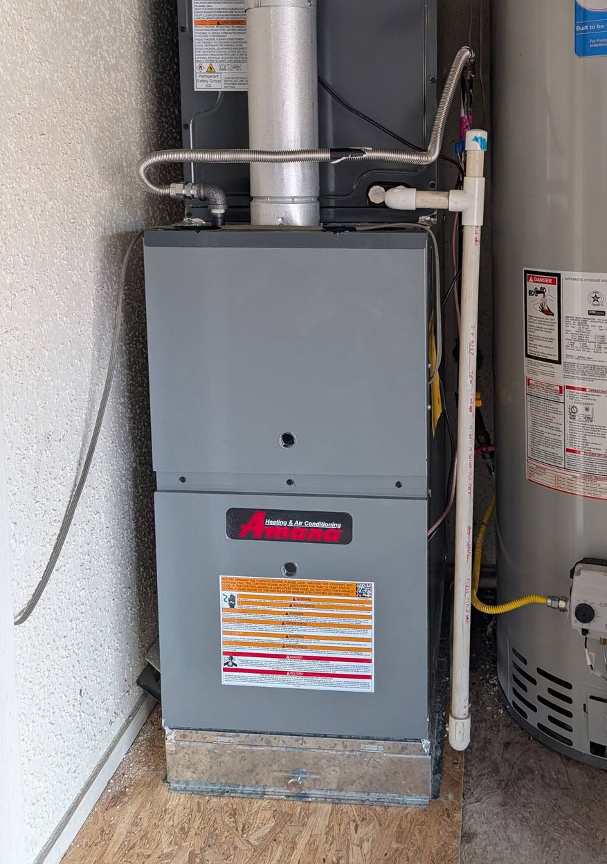 New furnace after installation